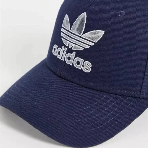 NWT Adidas Originals Icon Snapback Collegiate Navy Blue Cap - Picture 2 of 4